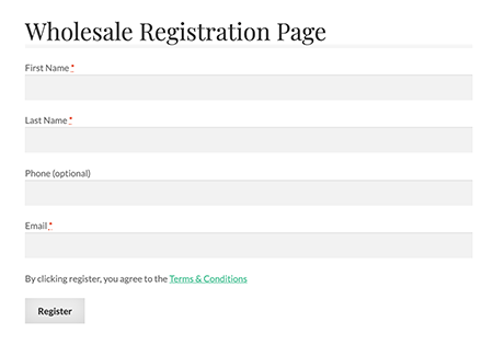Recruit wholesale B2B customers on autopilot with Wholesale Lead Capture