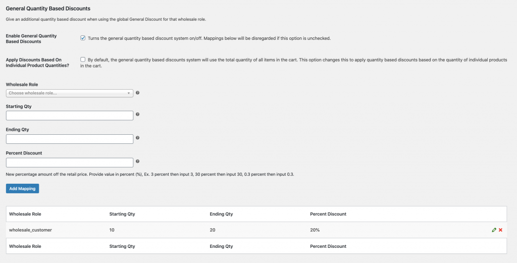 General-Quantity-Discount-settings - Wholesale Suite