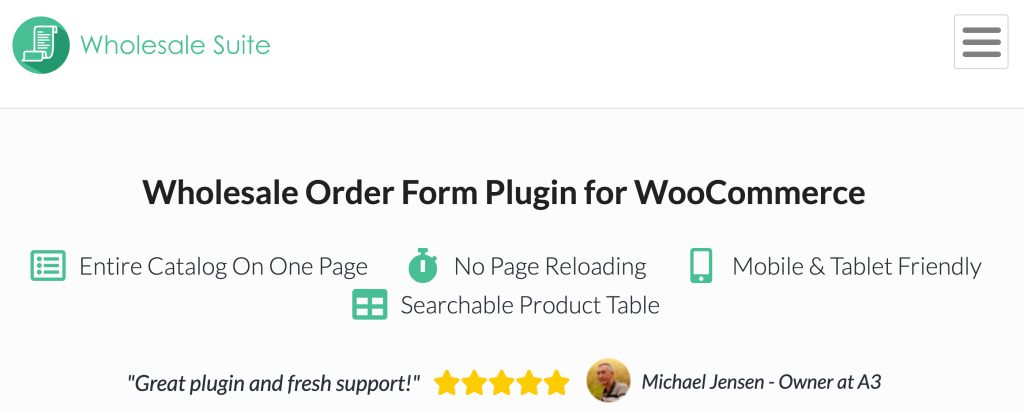 Wholesale-Order-Form-WooCommerce - Wholesale Suite Wholesale Order Form streamlines the ordering process.