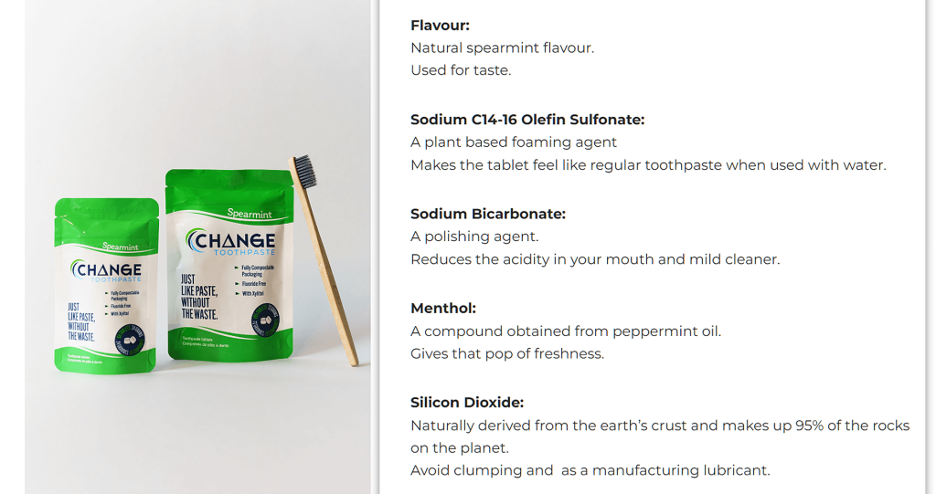 Change Toothpaste Ingredients